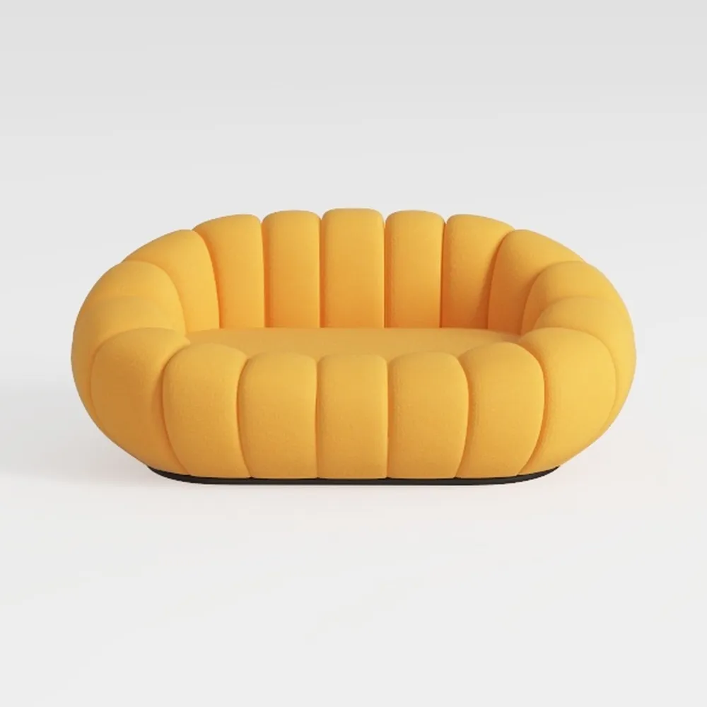 Sdorens Bubble Couch, Curved Loveseat Sofa, Memory