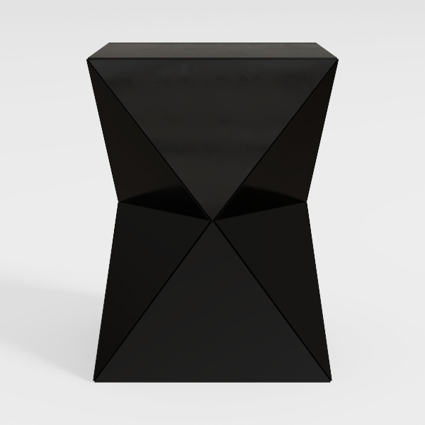 Black Fir Wood Coffee Table, Italian Designed 