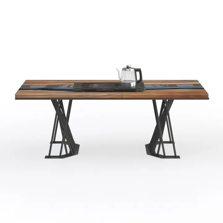 Tribesigns 71" Dining Table for 6, Farmhouse Kitch
