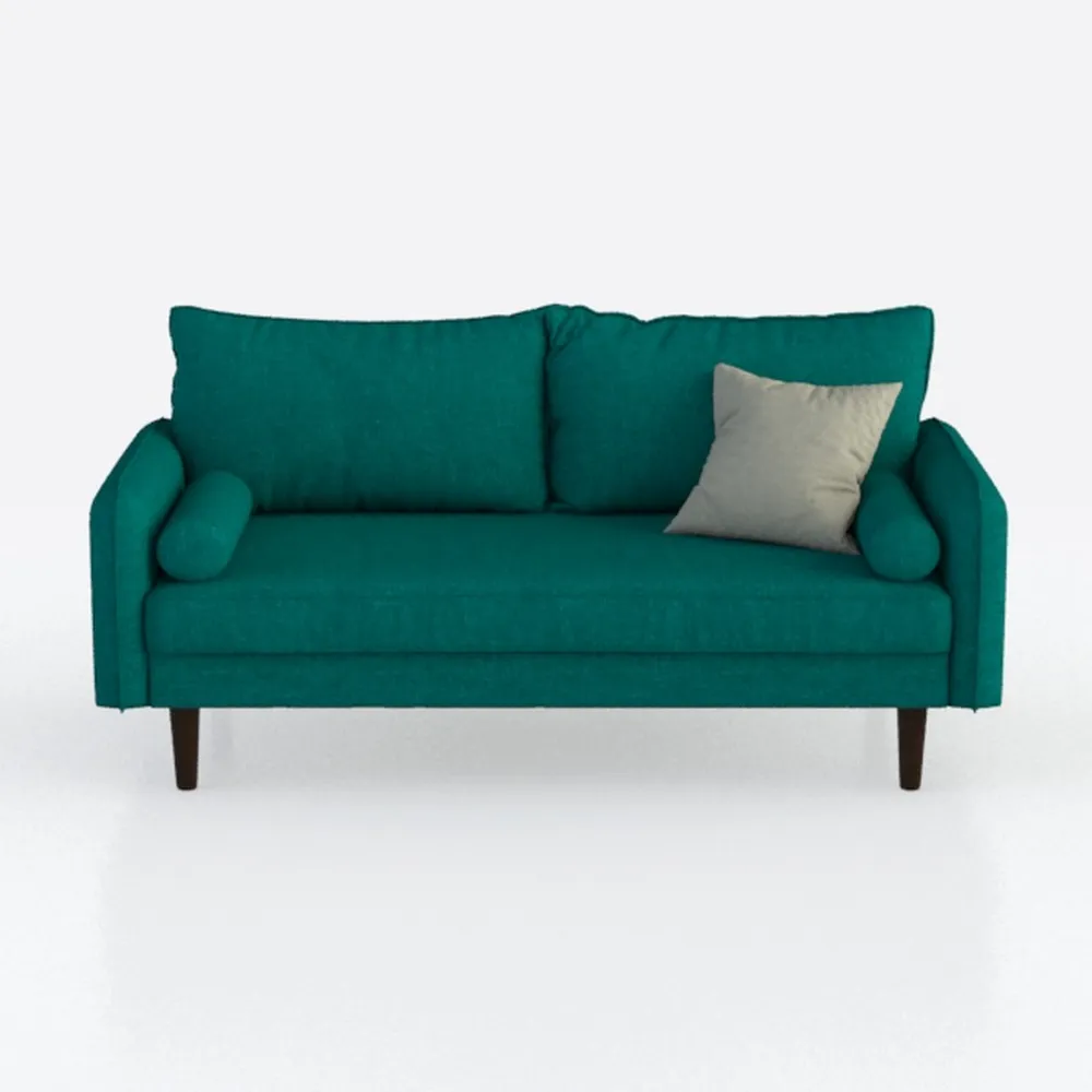 67" Velvet Couch & Modern Loveseat Sofa for Living