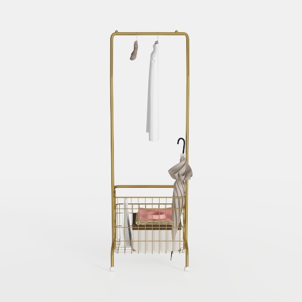 Coat Rack Freestanding，Solid Wood Coat Rack，Metal