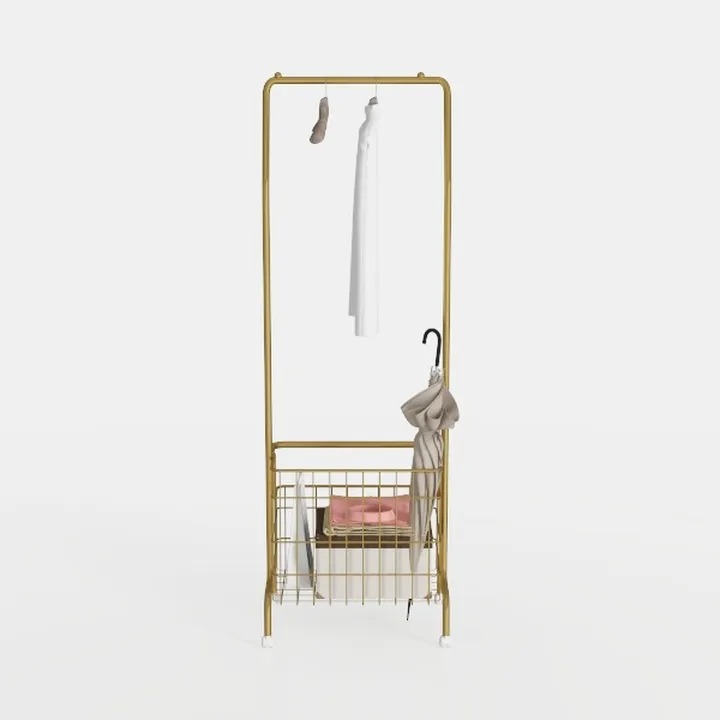 Coat Rack Freestanding，Solid Wood Coat Rack，Metal