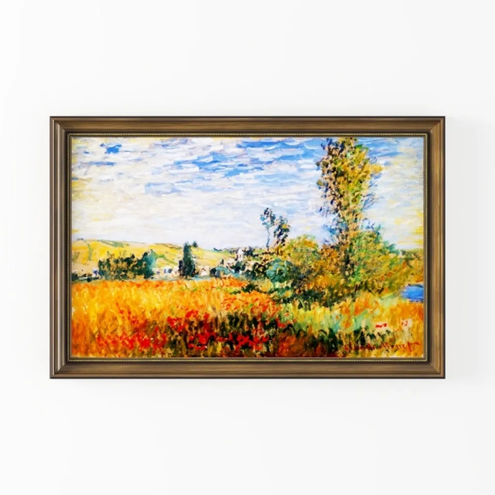 Rustic Lake Framed Wall Art - Landscape Painting