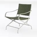 Matcha Contemporary Chairs - Set of 2, Chrome Left 45 Degree View