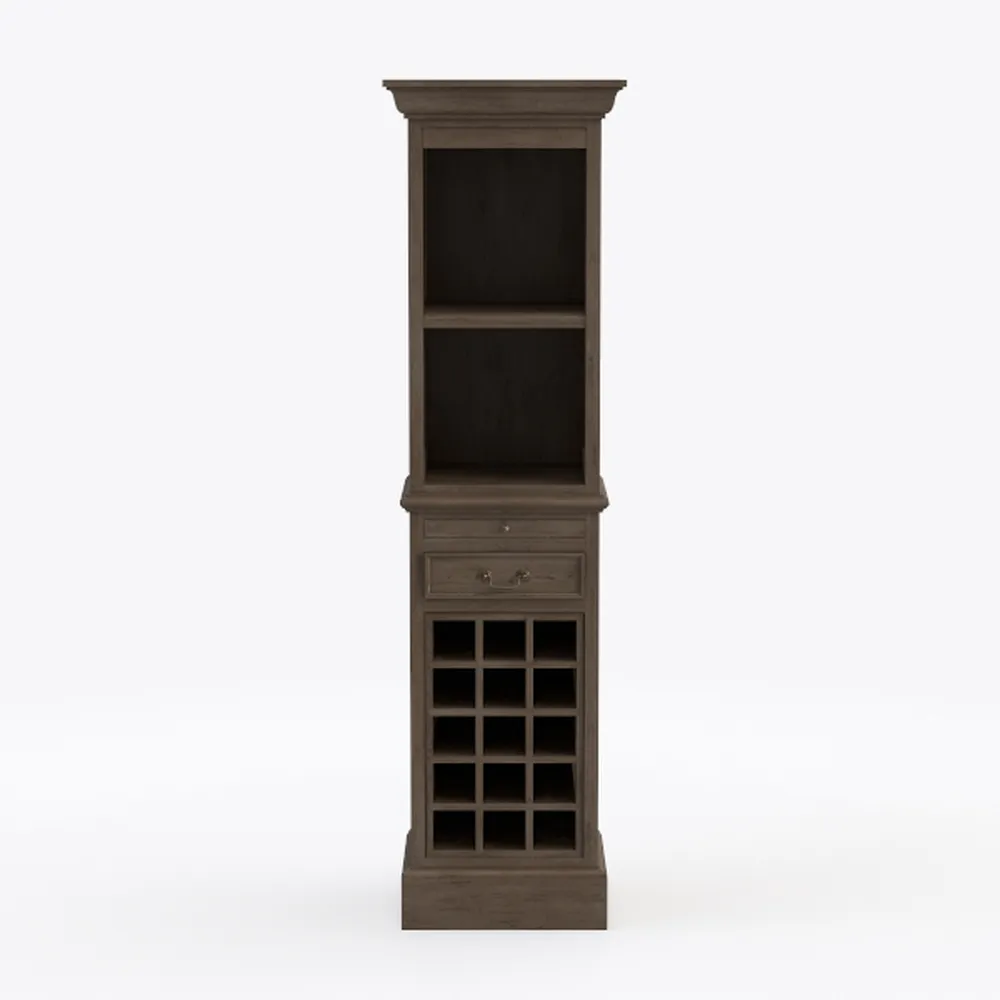 Fluted Pantry Cabinet, 72" Tall Modern Storage