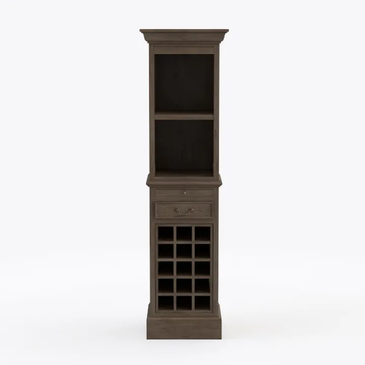 Fluted Pantry Cabinet, 72" Tall Modern Storage