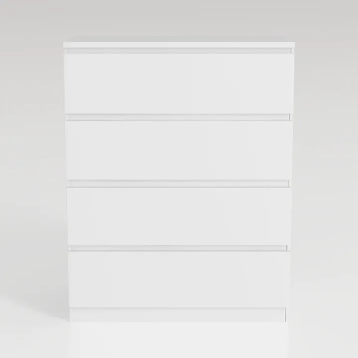 HOSTACK White Dresser, 4 Drawers Dresser, Modern