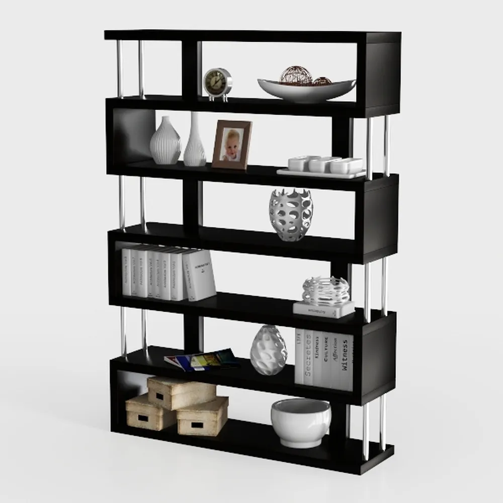 Cozy Castle Set of 2 Geometric Bookcase, S-Shaped