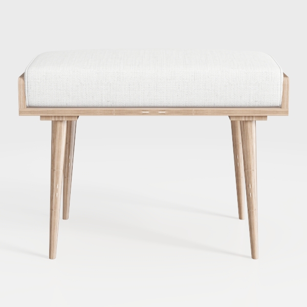 Henn&Hart 48&#39;&#39; Wide Rectangular Desk in Alder Whit