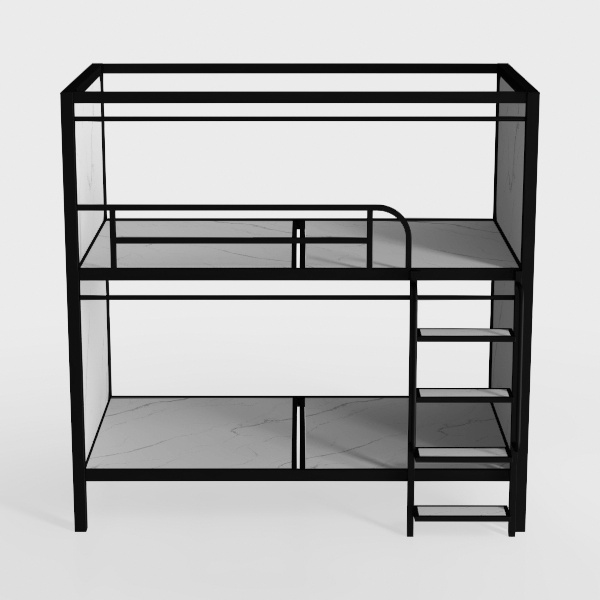 Twin Over Twin Metal Bunk Bed, Heavy Duty Metal