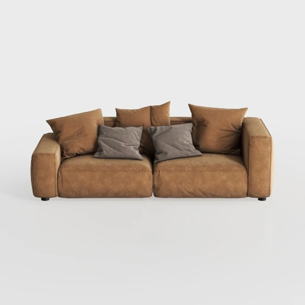 Foldable Three Person Fabric Sofa Bed, high Reboun