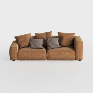 Foldable Three Person Fabric Sofa Bed, high Reboun