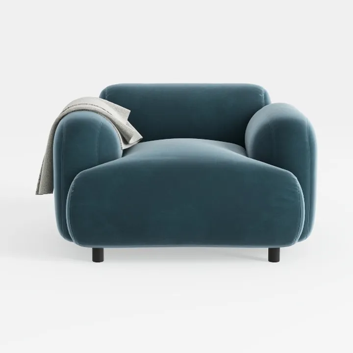 Yaheetech Barrel Chairs, Furry Accent Chairs