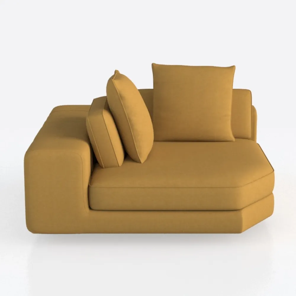 SULOPS Chenille Modern Large Accent Sofa Cloud Cou