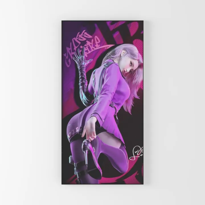 Purple Zen Canvas Wall Art Lotus Flowers Wall