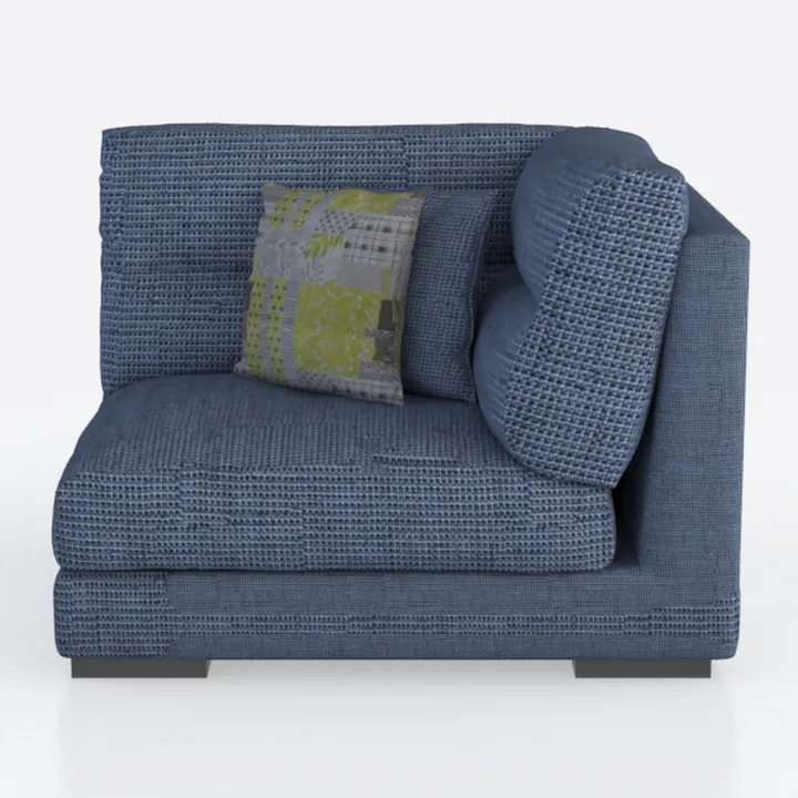 Oversized Accent Chair with Ottoman, Morden Wide S