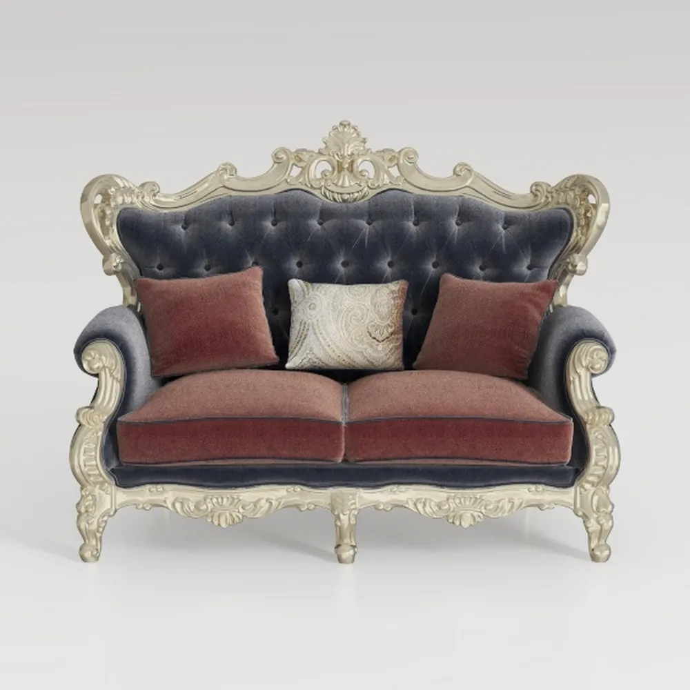 Luxury Victorian Couch - Floral Couch with Crystal