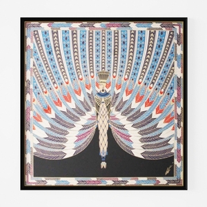 Art Deco Egyptian Style Framed Wall Art Print 3D Model