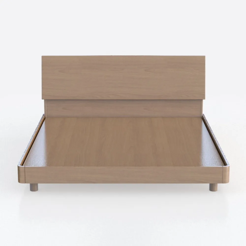 Moe's Home Collection Round Off Bed Wood Brown