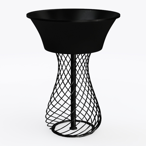 bathroom basin-Red & Black