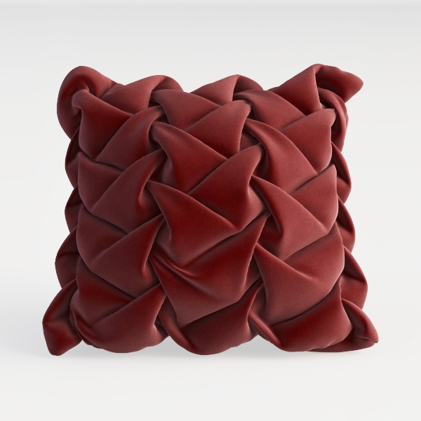 DEZENE Throw Pillow Covers 20x20 Red: 2 Pack Cozy 