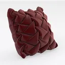 DEZENE Throw Pillow Covers 20x20 Red: 2 Pack Cozy  Right 45 Degree View