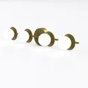 Bathroom Light Fixtures, Brushed Gold Vanity Left 45 Degree View