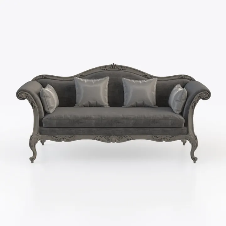 66" Chesterfield Sofa for Two, Faux Leather Roll A