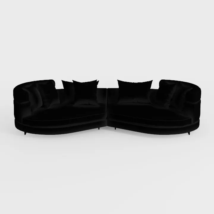 Eafurn 6 Seaters Oversized Symmetrical Curved