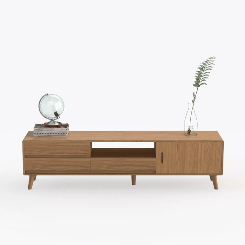 Walker Edison Arundo Fluted TV Stand for TVs up to