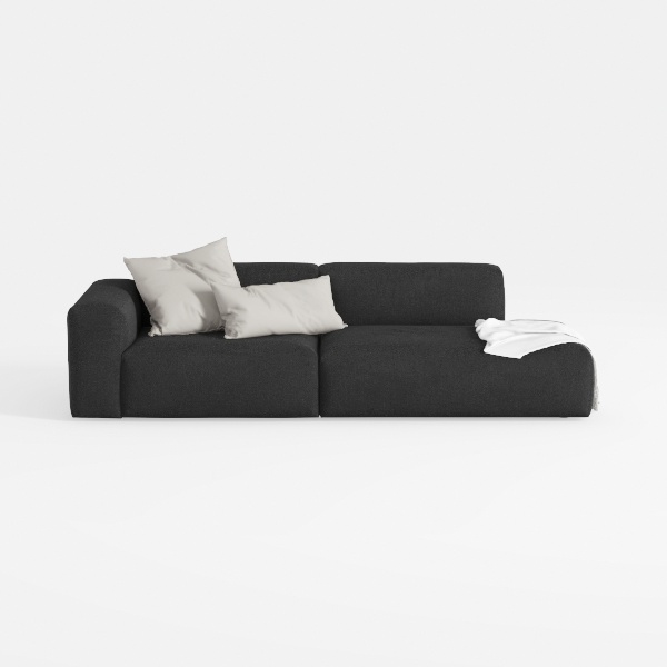 108.3&quot; Sectional Foam Couch,L Shape Sofa with Chai