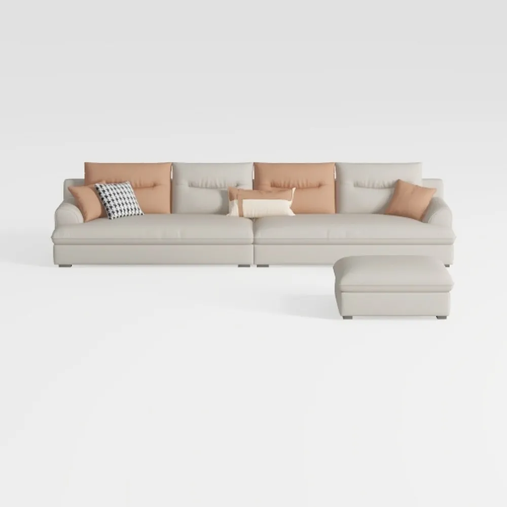 6 Seaters L/U Shape Oversized Sectional Sofa for