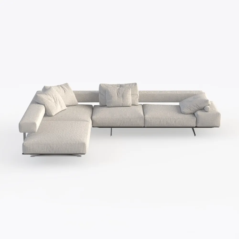 Jennifer Taylor Ventana 116" Modern Pillow Arm Fea