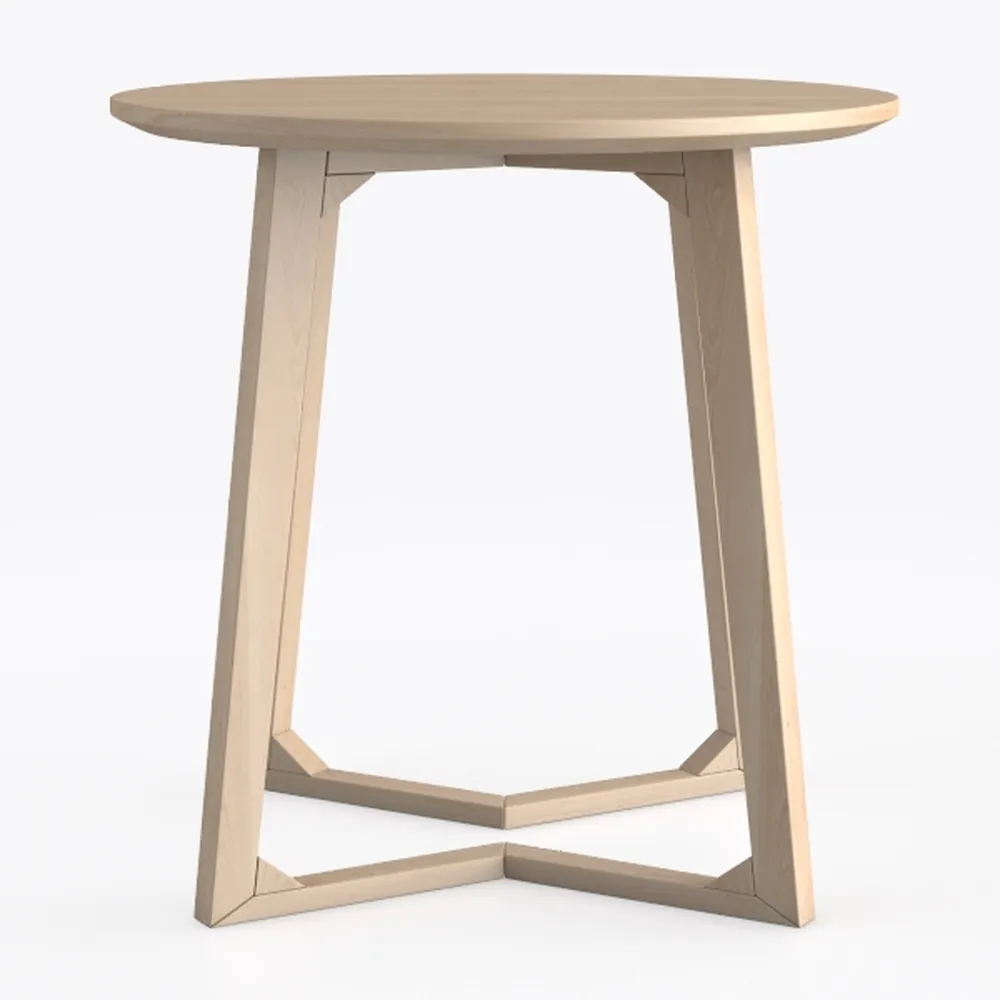 31.5" Round Dining Table Set for 2, Mid Century Mo