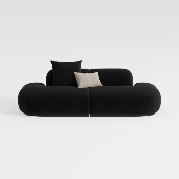 117&quot; Modern Compressed Boneless Couch, 3 Seater