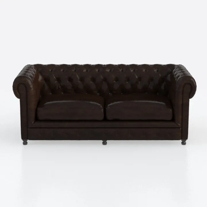 Mid Century Modern Couch,85.5" High-tech Fabric