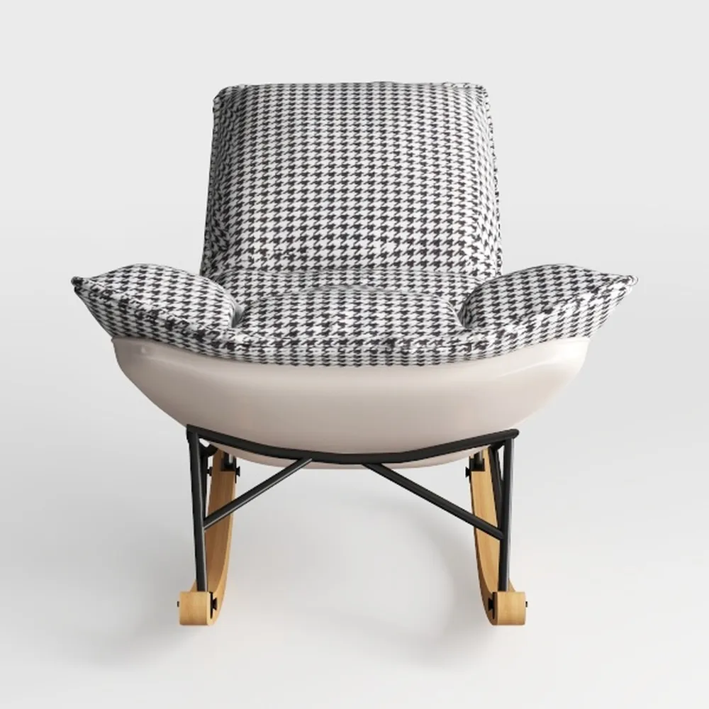 Premium Fabric Armchair Rocking Chairs, Lazy Loung