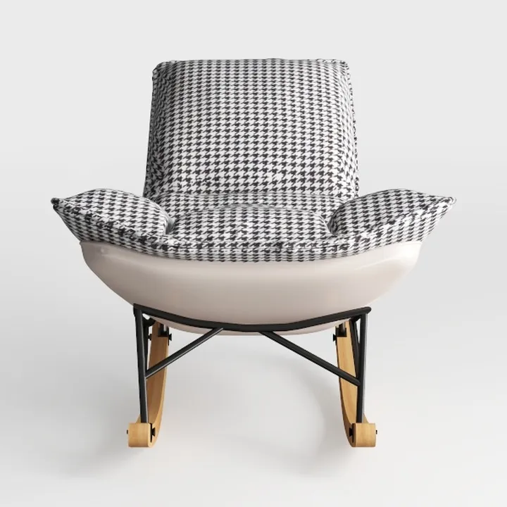 Premium Fabric Armchair Rocking Chairs, Lazy Loung
