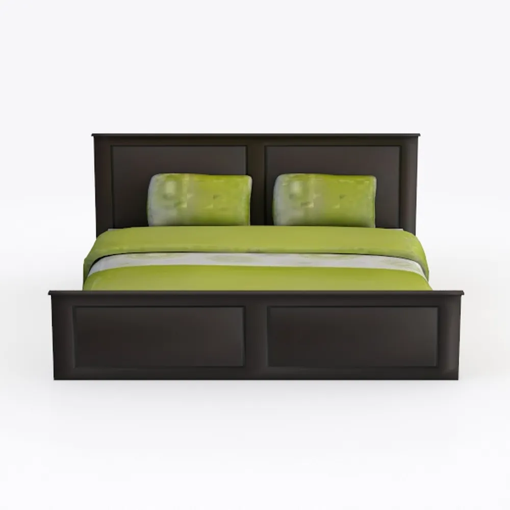 BORPHOM Telaio per letto matrimoniale con testiera in legno, struttura per letto matrimoniale, con piattaforma imbottita in metallo resistente, base per materasso/supporto a doghe in acciaio