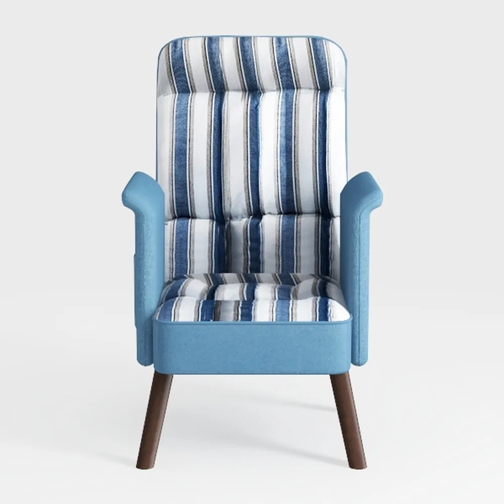 MELLCOM Mid Century Wingback Arm Chair,Modern Upho