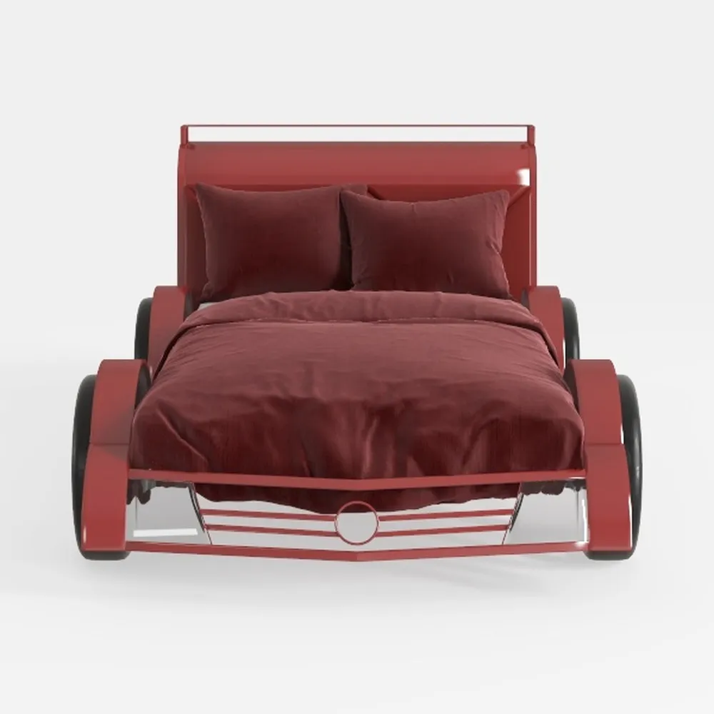 Acme Colen Twin Car Bed in Red