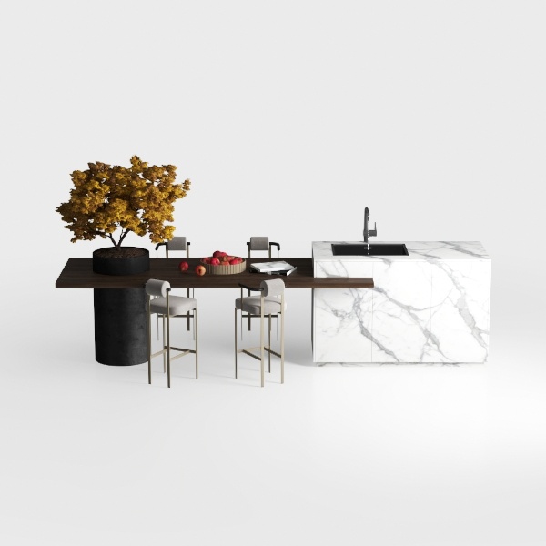 Walnut and Black Metal Backrest Counter Bar Stools