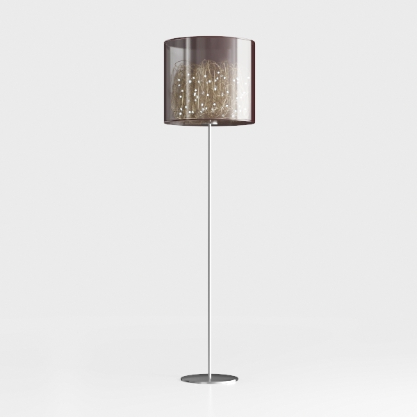 GyroVu Marble Floor Lamp, Adjustable Height