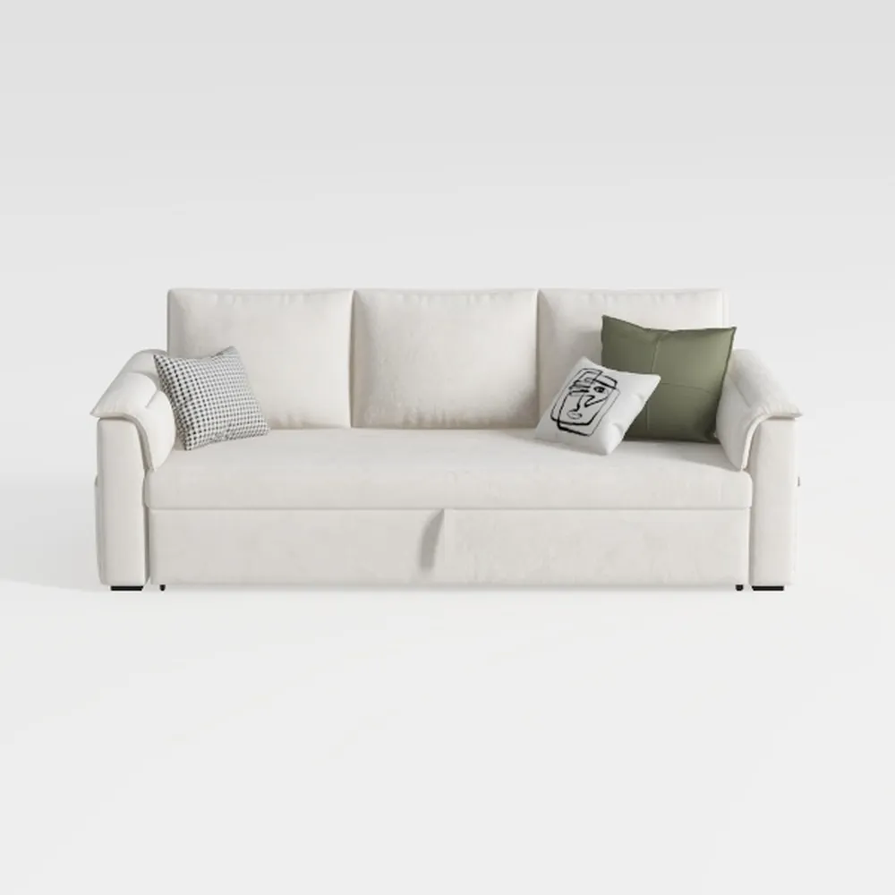 Loveseat Sofa 84 Inch Slipcovered Couch 4 Throw