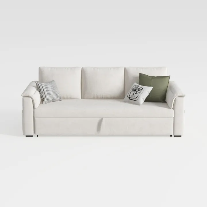Loveseat Sofa 84 Inch Slipcovered Couch 4 Throw