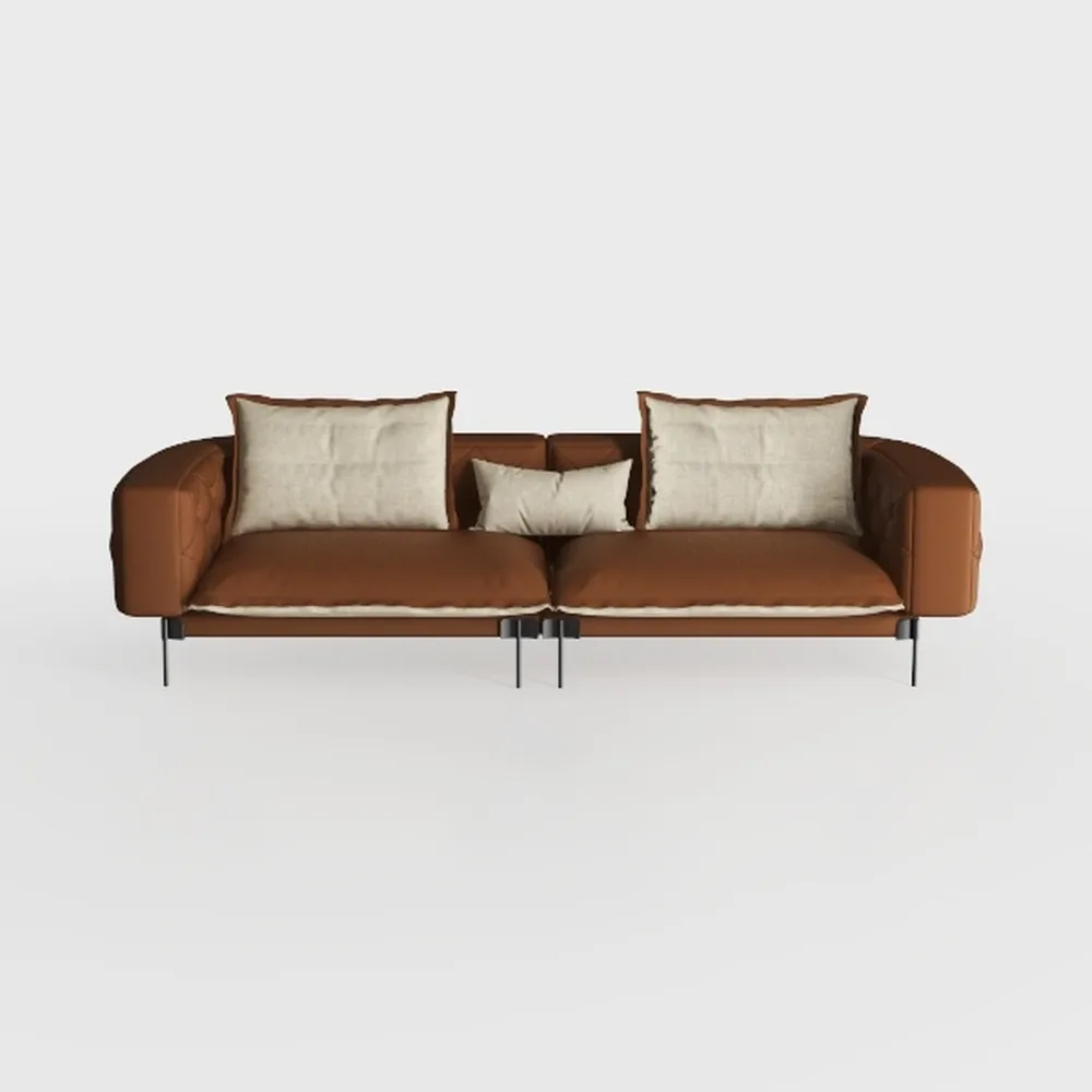 Foldable Three Person Fabric Sofa Bed, high Reboun