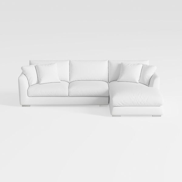 114 Inches Modular Sectional Sofa, Oversized Down