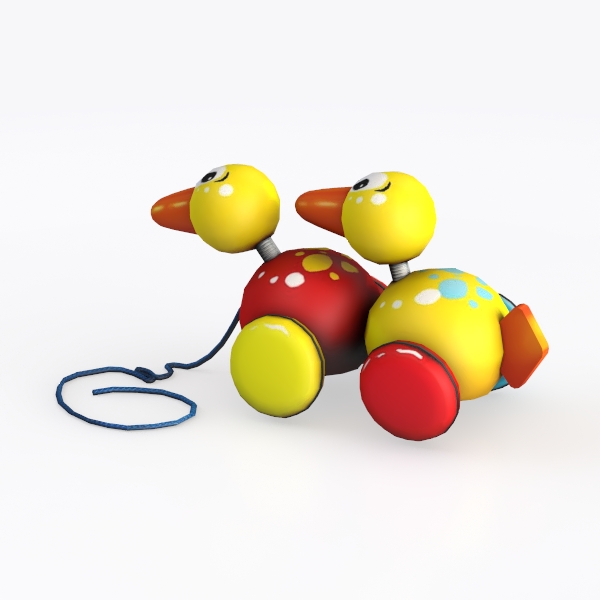 French Cancans pull toy