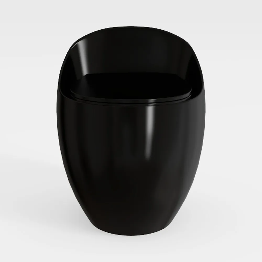 Simple Project Modern One-Piece Egg-Shaped Toilet 