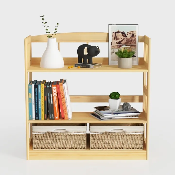 Montessori Toy Shelf and Storage, 31.5" H, 3-Tier